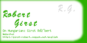 robert girst business card